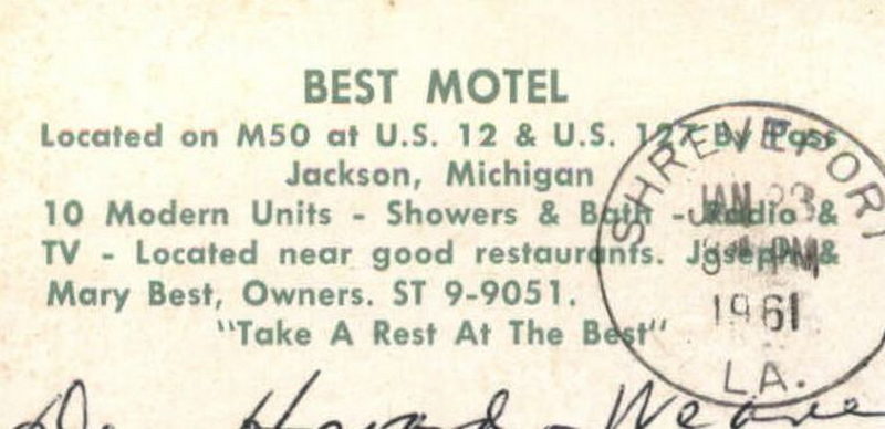 Best Motel - Postcard (newer photo)